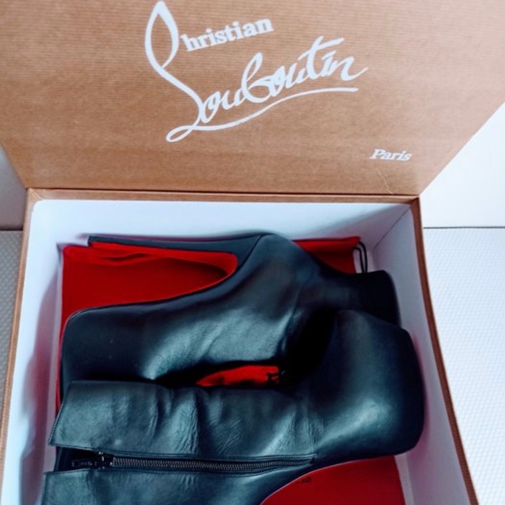 Christian Louboutin Black Heeled Boots